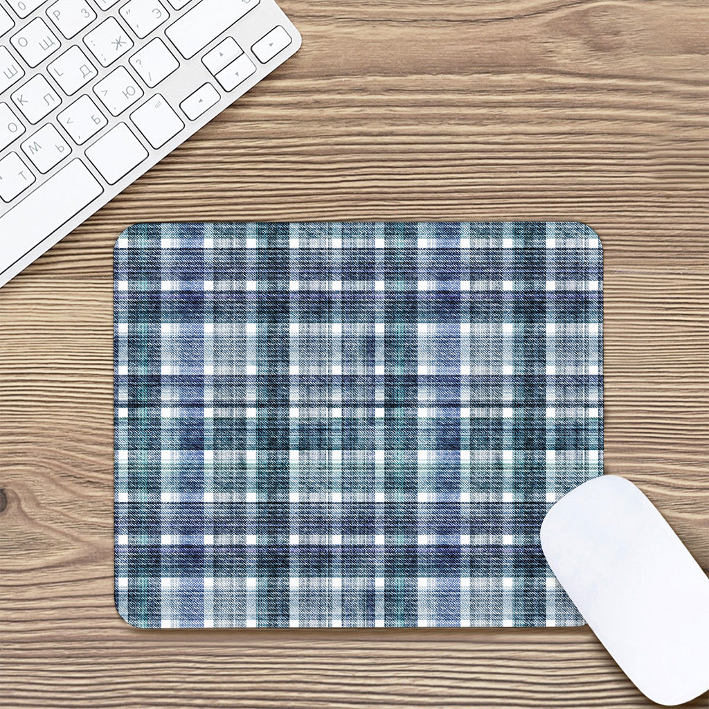 Plaid Denim Jeans Pattern Print Mouse Pad