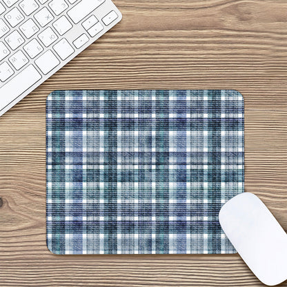Plaid Denim Jeans Pattern Print Mouse Pad