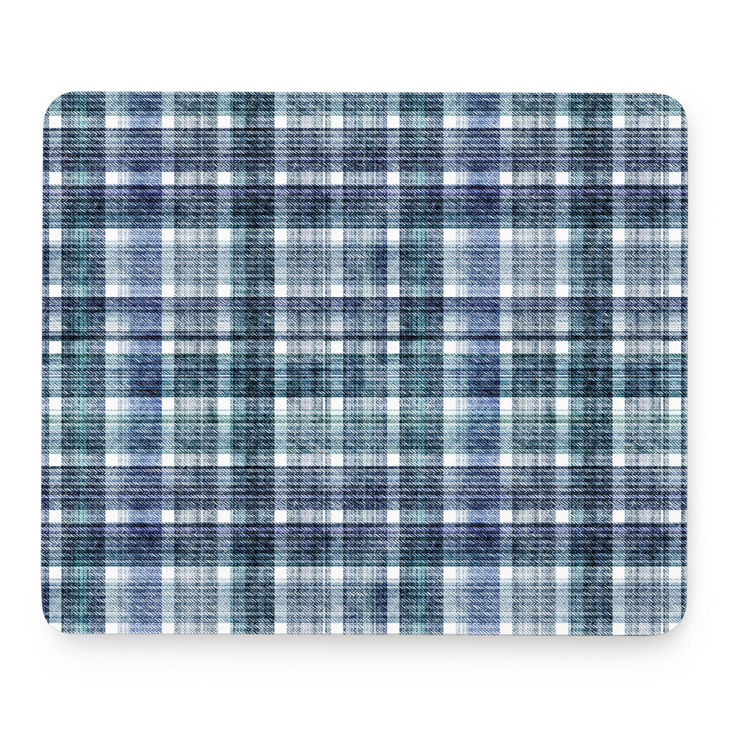 Plaid Denim Jeans Pattern Print Mouse Pad