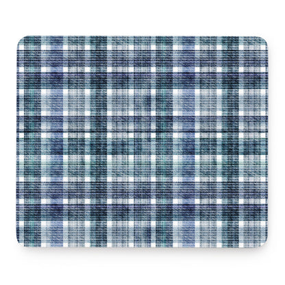 Plaid Denim Jeans Pattern Print Mouse Pad