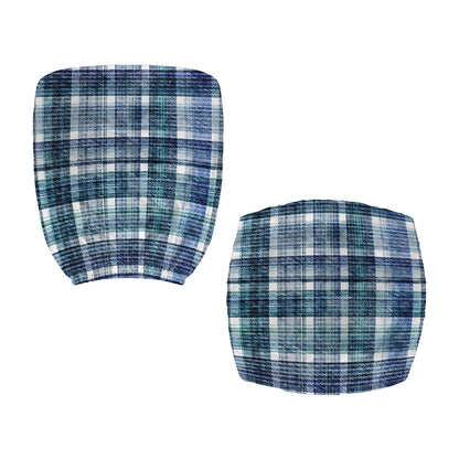 Plaid Denim Jeans Pattern Print Office Chair Cover