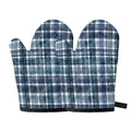 Plaid Denim Jeans Pattern Print Oven Mitts