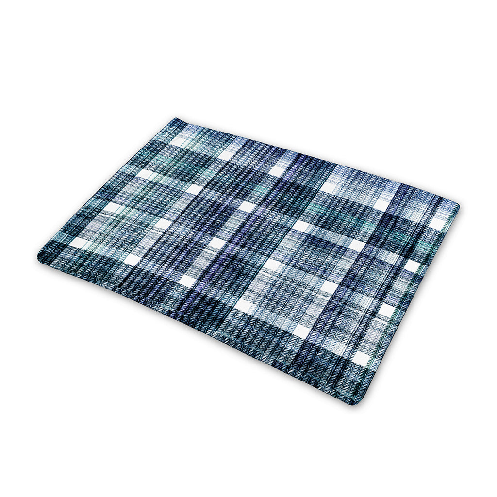 Plaid Denim Jeans Pattern Print Pet Cooling Mat Cover