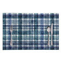 Plaid Denim Jeans Pattern Print Placemat