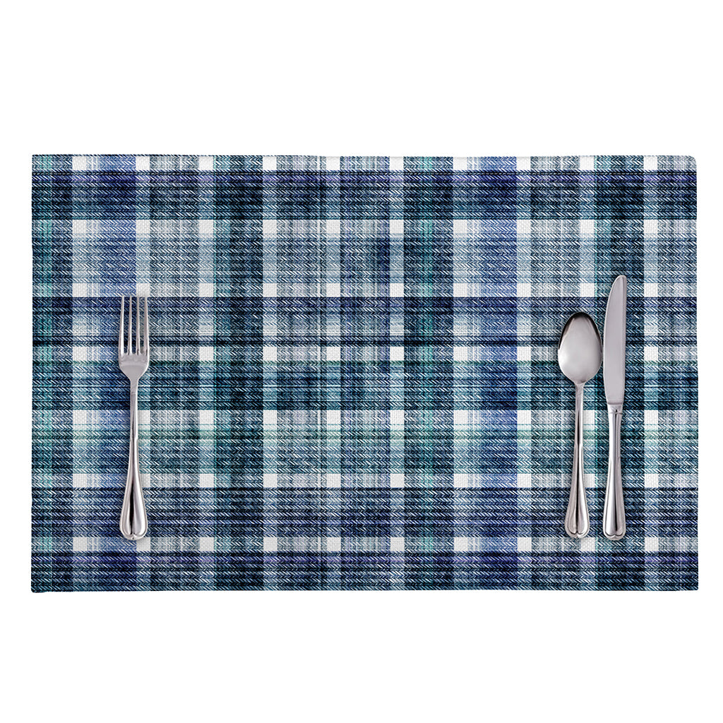 Plaid Denim Jeans Pattern Print Placemat