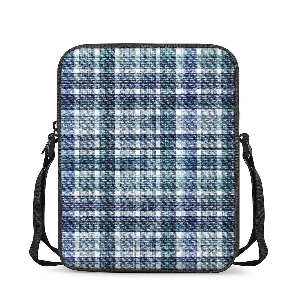 Plaid Denim Jeans Pattern Print Rectangular Crossbody Bag