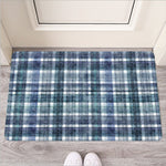 Plaid Denim Jeans Pattern Print Rubber Doormat