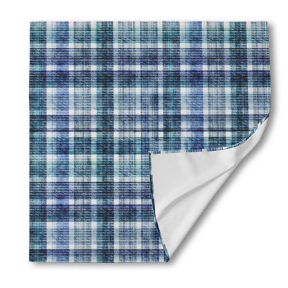 Plaid Denim Jeans Pattern Print Silk Bandana