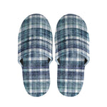 Plaid Denim Jeans Pattern Print Slippers