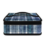 Plaid Denim Jeans Pattern Print Small Lunch Bag