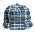 Plaid Denim Jeans Pattern Print Snapback Cap