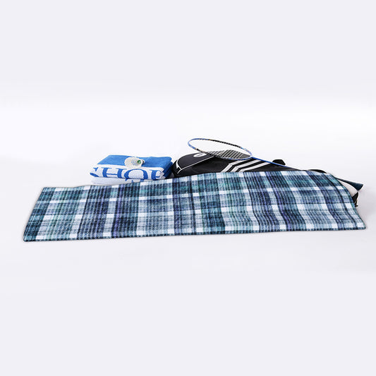 Plaid Denim Jeans Pattern Print Sports Towel