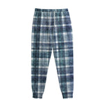 Plaid Denim Jeans Pattern Print Sweatpants