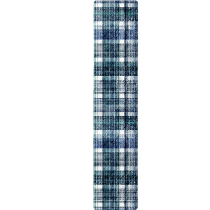 Plaid Denim Jeans Pattern Print Table Runner