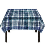 Plaid Denim Jeans Pattern Print Tablecloth