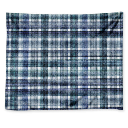Plaid Denim Jeans Pattern Print Tapestry