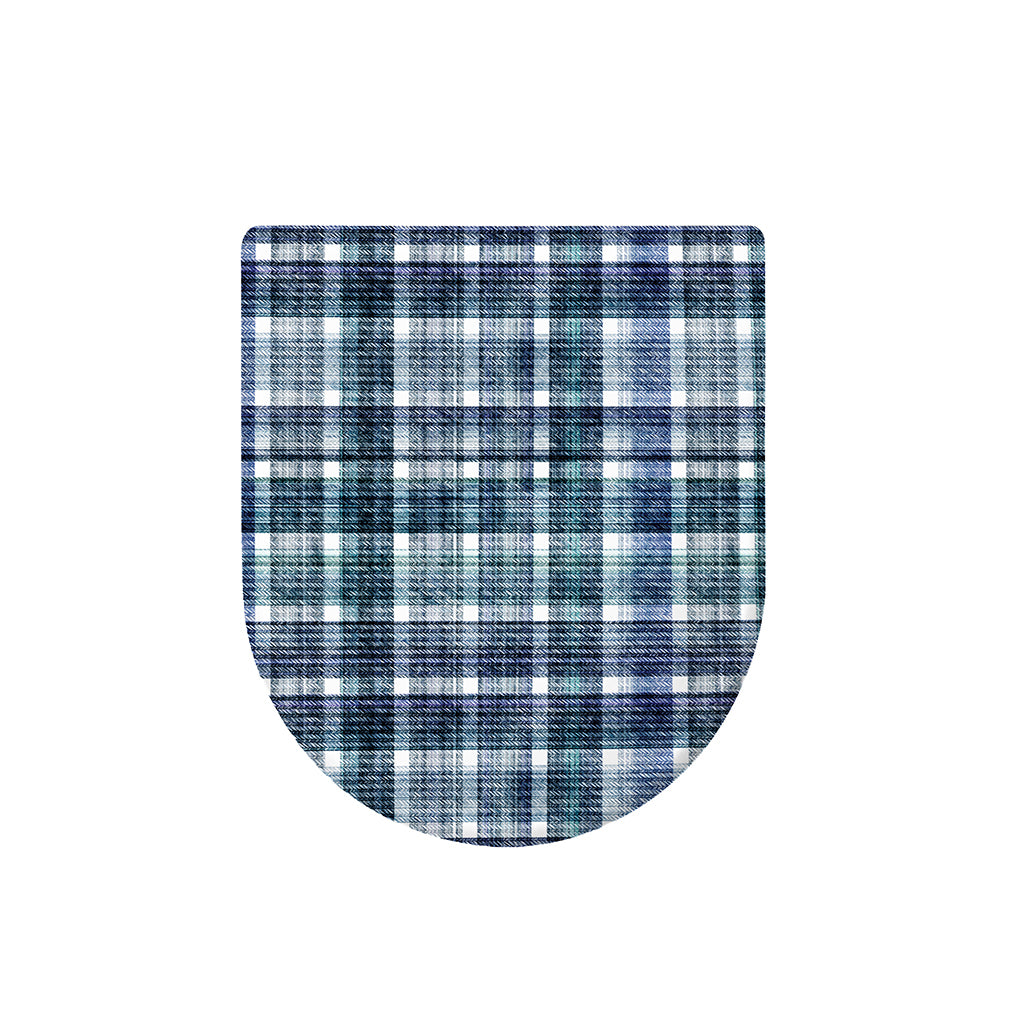 Plaid Denim Jeans Pattern Print Toilet Lid Cover