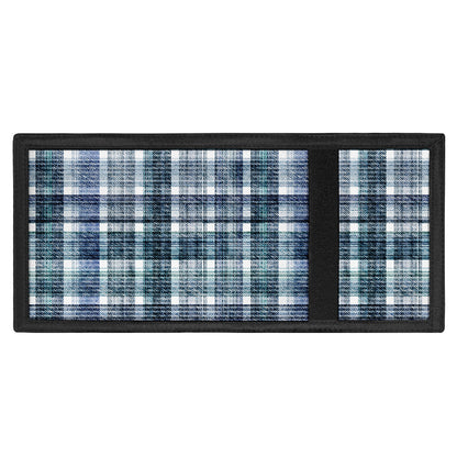 Plaid Denim Jeans Pattern Print Trifold Wallet