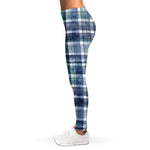 Plaid Denim Jeans Pattern Print Women's Leggings