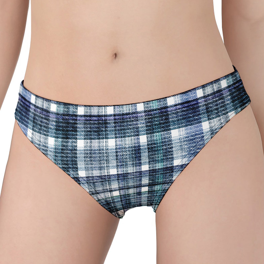 Plaid Denim Jeans Pattern Print Women's Panties