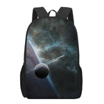 Planet And Space Print 17 Inch Backpack
