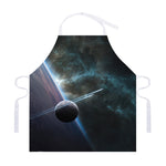 Planet And Space Print Adjustable Apron