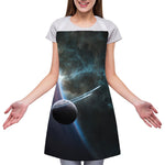 Planet And Space Print Adjustable Apron