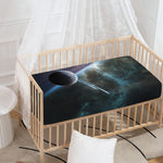Planet And Space Print Baby Crib Sheet