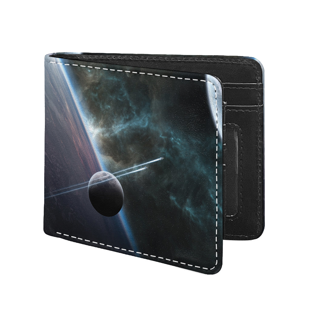 Planet And Space Print Bifold Wallet