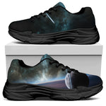 Planet And Space Print Black Chunky Shoes