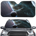 Planet And Space Print Car Windshield Sun Shade