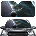 Planet And Space Print Car Windshield Sun Shade