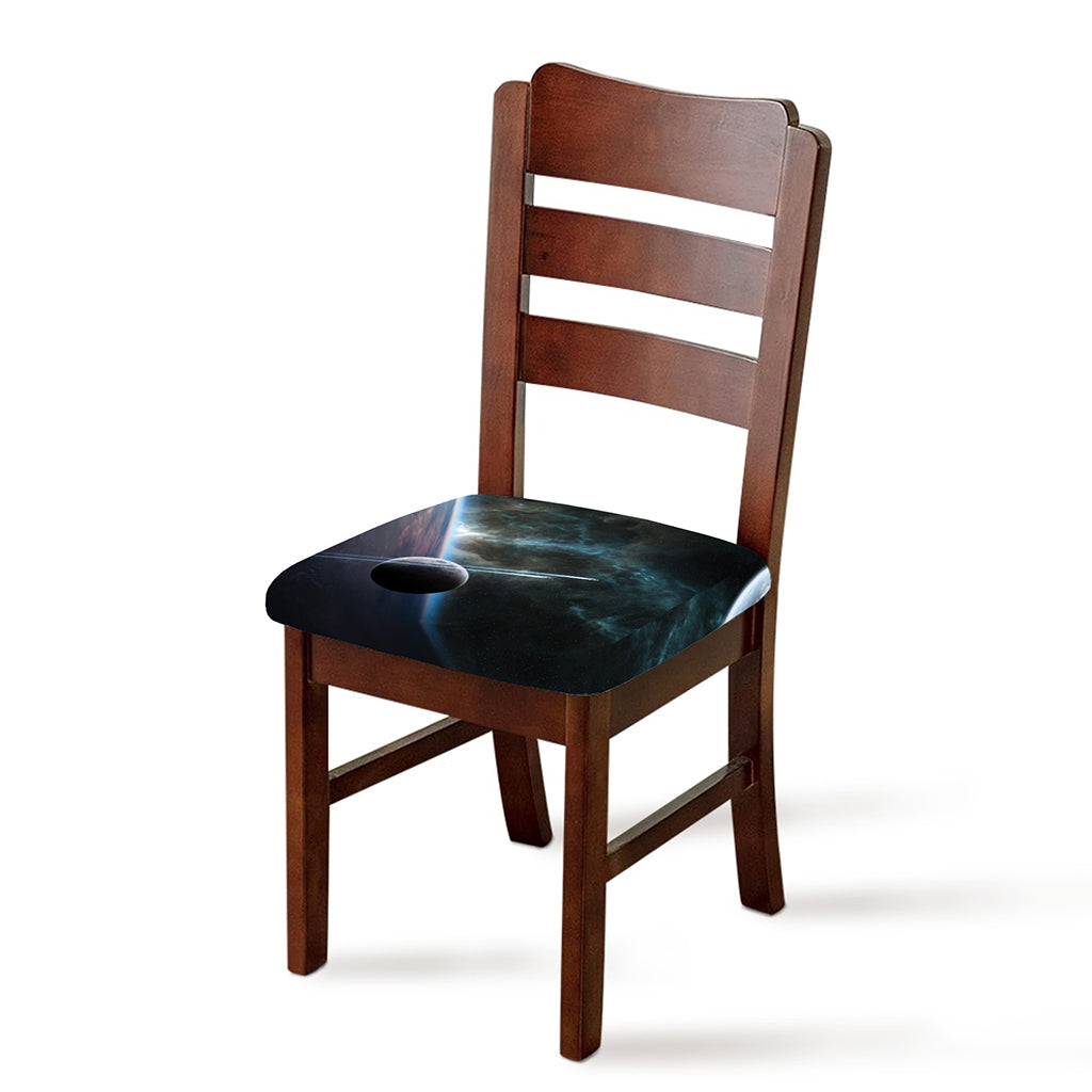Planet And Space Print Chair Cushion Cover