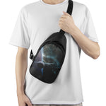 Planet And Space Print Chest Bag