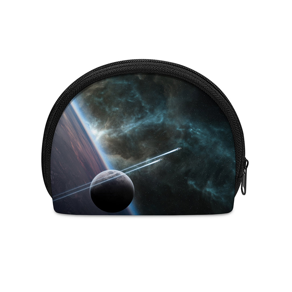Planet And Space Print Coin Purse