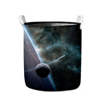 Planet And Space Print Collapsible Laundry Basket