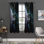 Planet And Space Print Curtain