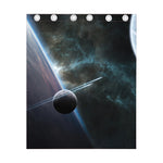 Planet And Space Print Curtain