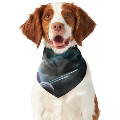 Planet And Space Print Dog Bandana
