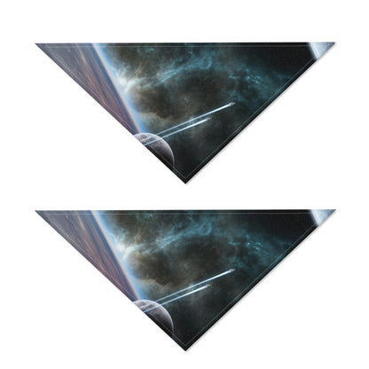 Planet And Space Print Dog Bandana