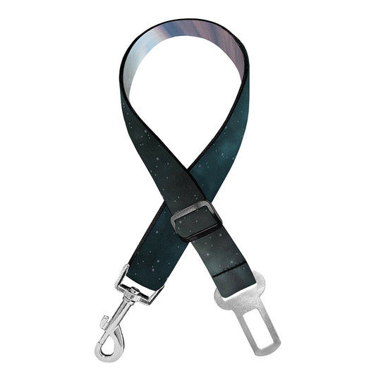 Planet And Space Print Dog Seat Belt