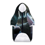 Planet And Space Print Dog Zip Up Hoodie