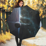 Planet And Space Print Foldable Umbrella