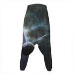 Planet And Space Print Hammer Pants