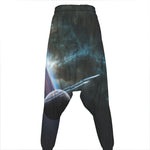 Planet And Space Print Hammer Pants