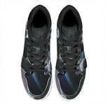 Planet And Space Print High Top Leather Sneakers