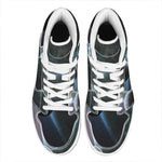 Planet And Space Print High Top Leather Sneakers