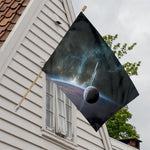Planet And Space Print House Flag