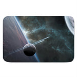 Planet And Space Print Indoor Door Mat