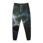 Planet And Space Print Jogger Pants